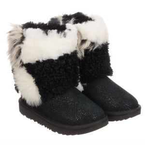 Ugg Australia Classic Short Patchwork Fluff Boot size 11 kids